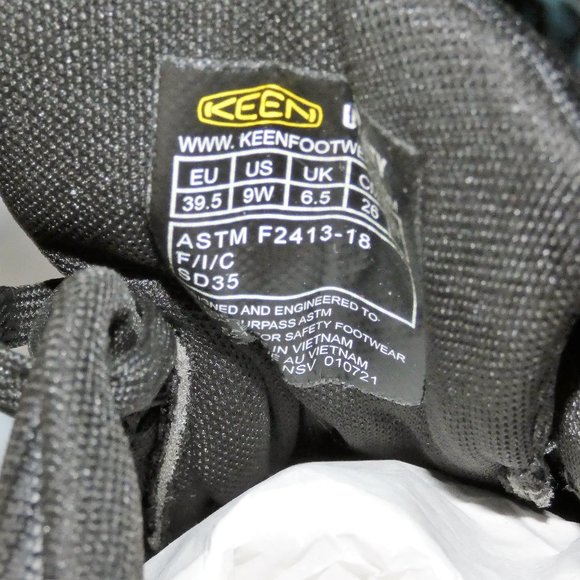 KEEN Utility Women's Sparta Low Height Alloy Toe ESD Work Shoes 9W - Picture 8 of 10